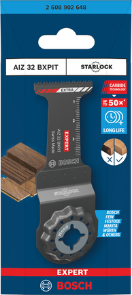 BoschEXPERT AIZ 32 BXPIT WoodMax 木材切割刀片。